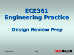 ECE 361 Assignments TEAM ASSIGNMENT - Rose