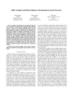 IRIE: Scalable and Robust Influence Maximization in Social Networks