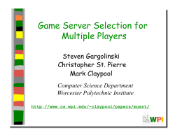 Game Server Selection for Multiple Players
