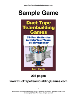 Sample Game - International Association of Teamwork Facilitators