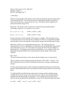 Physics 535 lectures notes: 1 * Sep 4th 2007