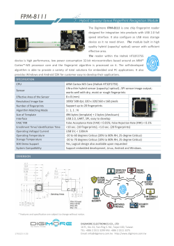 The Digimore FPM-8111 is one chip fingerprint reader designed for