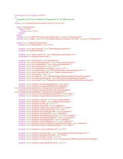 build xml file - PDN