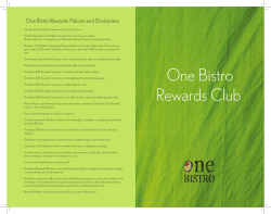 One Bistro Rewards Club