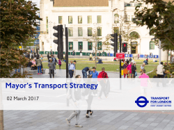 Mayor`s Transport Strategy