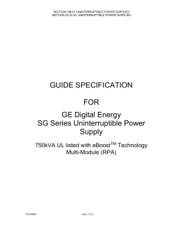 750kVA SG Series UPS with eBoost Technology multi-imodule