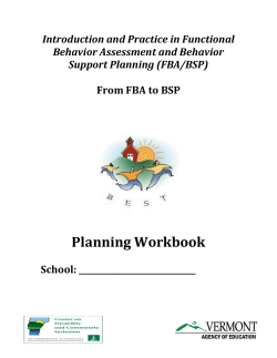 FBA/BSP Workbook