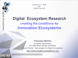 (ICT) Services Digital Ecosystem