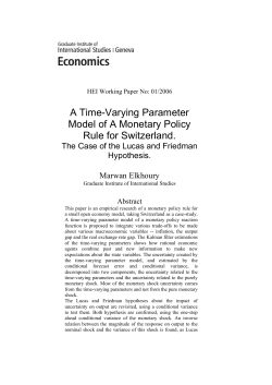 A Time-Varying Parameter Model of A Monetary Policy Rule for