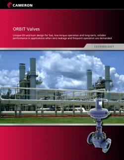 ORBIT Rising Stem Ball Valves Brochure