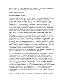 Reading in the Disciplines