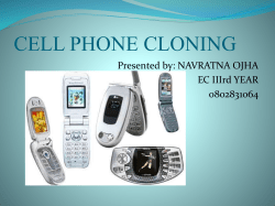 CELL PHONE CLONING - 123seminarsonly.com