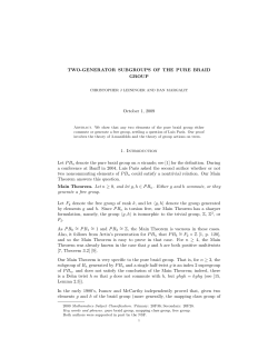 TWO-GENERATOR SUBGROUPS OF THE PURE