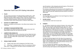 SYC Sailing Instructions 2015