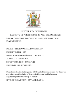 OPTIMAL POWER FLOW - Department of Electrical