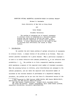 COMPUTING OPTIMAL SEQUENTIAL ALLOCATION