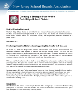 Meeting #3 - Park Ridge School District
