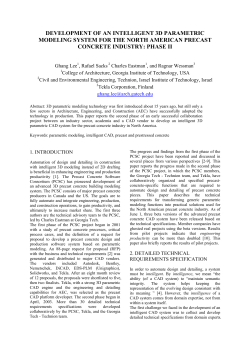 DEVELOPMENT OF AN INTELLIGENT 3D PARAMETRIC