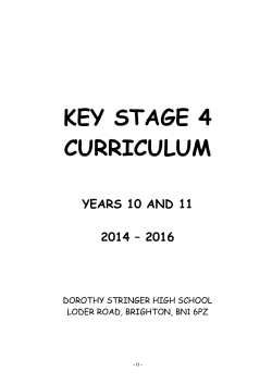 Options Booklet 2014-16