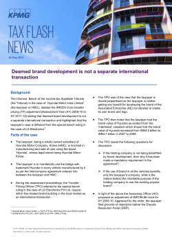 Deemed brand development is not a separate