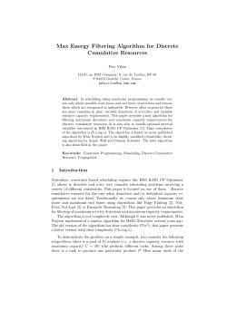Max Energy Filtering Algorithm for Discrete Cumulative Resources