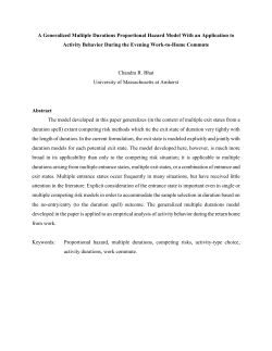 A Generalized Multiple Durations Proportional Hazard Model With