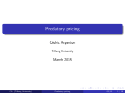 Predatory pricing