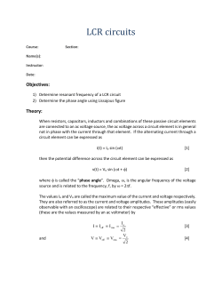 LCR circuits