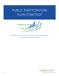 Public Participation Plan Strategy