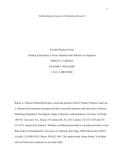 1 Forthcoming at Journal of Marketing Research Forceful Phantom