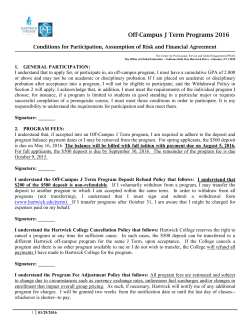 Off-Campus J Term Programs 2016
