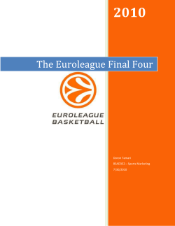 The Euroleague Final Four