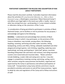 PARTICIPANT AGREEMENT FOR RELEASE AND ASSUMPTION