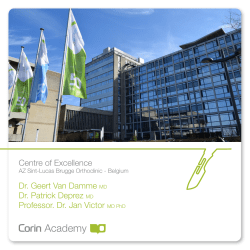 Centre of Excellence Dr. Geert Van Damme MD Dr
