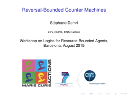 Reversal-Bounded Counter Machines