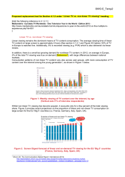 Linear TV vs. non-linear TV viewing