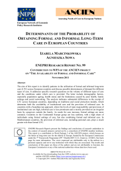 Determinants of the Probability of Obtaining Formal and Informal