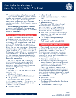 New Rules For Getting A Social Security Number And Card