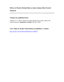Effects of Market Default Risk on Index Option Risk