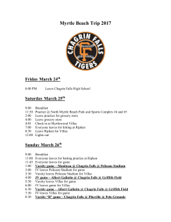 Florida Trip 2001 - Chagrin Falls Athletics