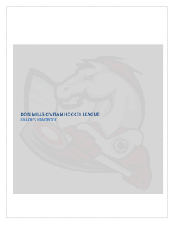 Coaching Guide Feb 27 2016 - Don Mills Civitan Hockey League