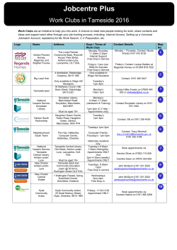 details of our Work Clubs