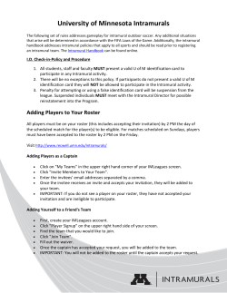 University of Minnesota Intramurals