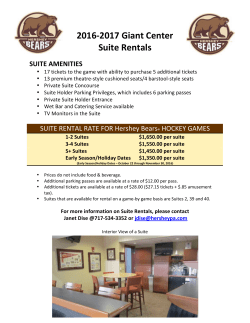 2016-‐2017 Giant Center Suite Rentals