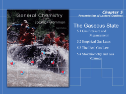 The Gaseous State