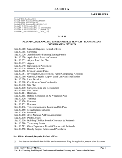 Policy Manual, Part 80 - Napa County