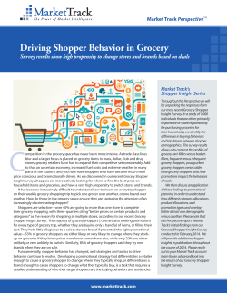 Driving Shopper Behavior in Grocery