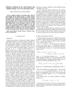 Sufficient conditions for the value function and optimal strategy to be