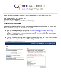 Agents can take Anti-Money Laundering (AML) Training through