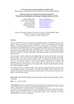 Macroeconomic forecasting with agent